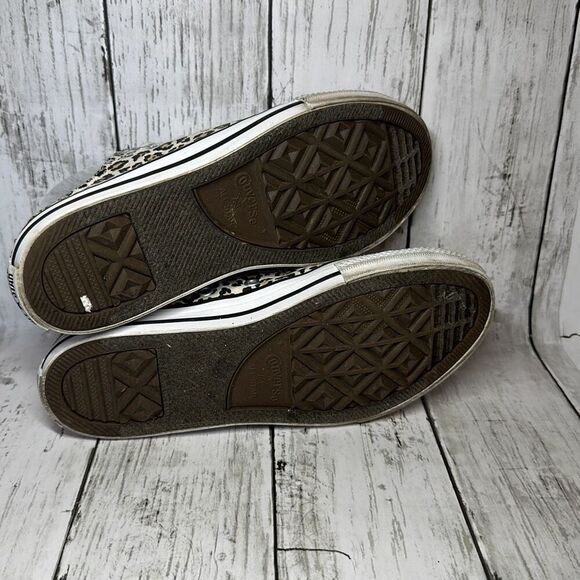 Converse Chuck Taylor All Star Low OX Cheetah Print 366297F Youth Sz 3 Leopard - Picture 7 of 9